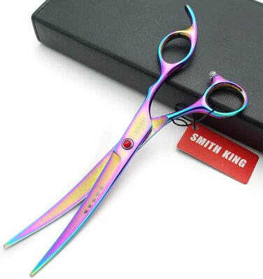 Набір ножиць для грумінгу собак 7 дюймів: прямі та витончені ножиці, 4 шт. (Райдуга)