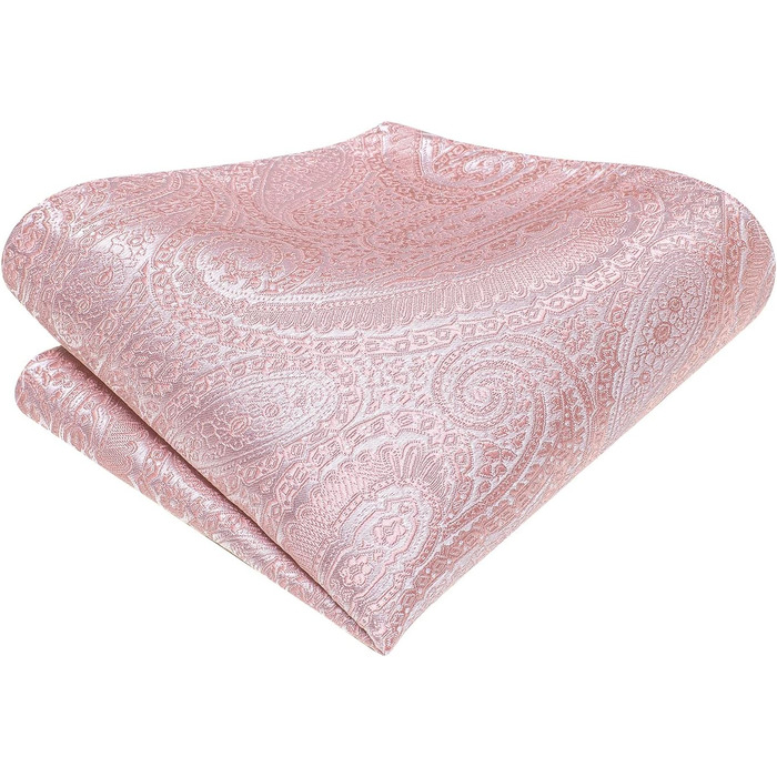 Краватний комплект Hi-Tie: краватка, краваткові хустинки та краваткові затискачі, блідо-рожевий колір