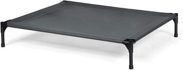 Лежанка для собак SOARS з балдахіном, піднята лежанка для домашніх тварин, лежанка для котів та собак, для дому та вулиці (90 x 81 x 86 см)