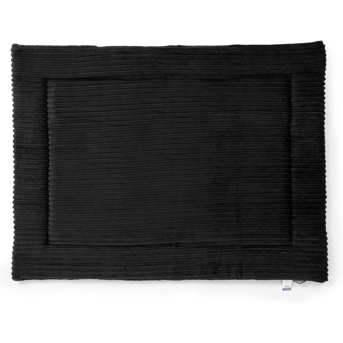 Килимок для собак Wallace & Jone Cardi, 60x45 см, чорний, з широкого корду, для маленьких собак