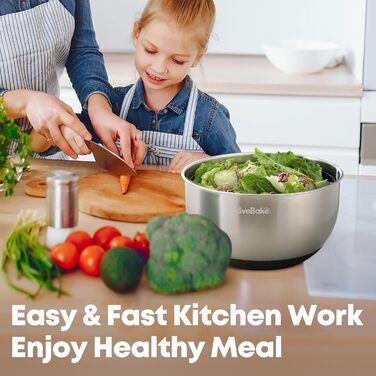 Салатниця-центрифуга 5л з нержавіючої сталі, з кнопкою стоп, без BPA, прозора кришка, отвір для зливу, антиковзаюча основа, чорна