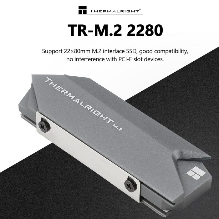 Радіатор охолодження SSD M.2 2280 Thermalright з двостороннім тепловим прошарком, високої продуктивності