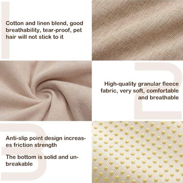 Ортопедичне ліжко для собак та котів, миється, для середніх та маленьких собак, знімний кошик, пухнастий, стійкий до укусів (75 x 62 x 25 см, кольоро персика)