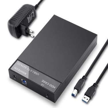 Зовнішній корпус для HDD/SSD RSHTECH USB 3.0 SATA 3.5''/2.5'' до 24 ТБ, RSH-319