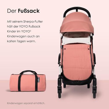 Дитячий зимовий конверт Babyzen YOYO Ginger з шерпою та флісовим капюшоном, зручний мішок для коляски, машинне прання, з сумкою для зберігання