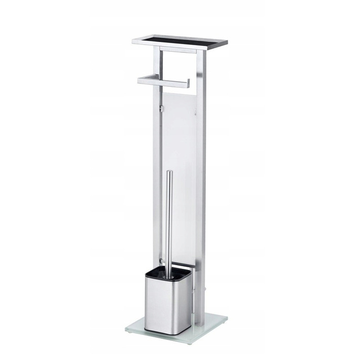 Підлоговий ершик для унітазу Wenko з металевим тримачем та контейнером