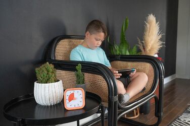 Візуальний таймер Time Timer Home MOD на 60 хвилин для дітей та дорослих, безшумний, для навчання, домашнього використання, офісу та зустрічей, модель TTM9-HDO-W