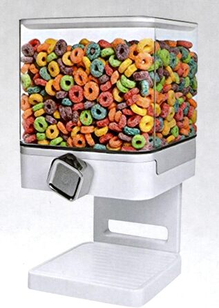 Автомат для годування котів та собак Shine - подвійний/одинарний дозатор сухого корму, місткість 540 г (білий)