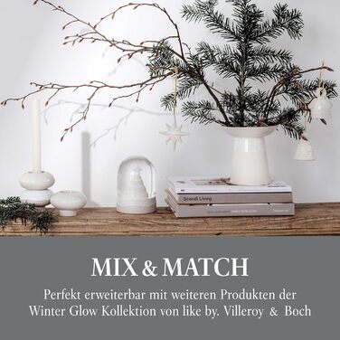 Свічник адвентський Winter Glow від Villeroy & Boch, кераміка, 23,5x8,5x20,5 см, різдвяний декор