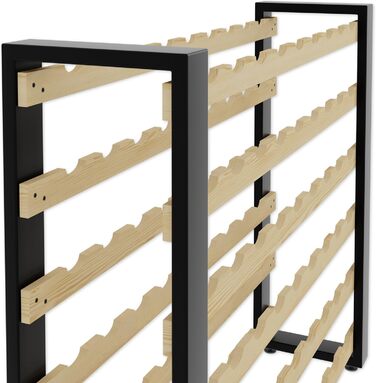 Lenmar Serie RW Wooden Wine Rack for Bottles, LOFT, Bottles, Wine, Bottle Rack, Cellar Rack, Shelves, Bottle Holder, Wine Stand … (LOFT 135, 204 x 104 x 27, 135 Bottles)