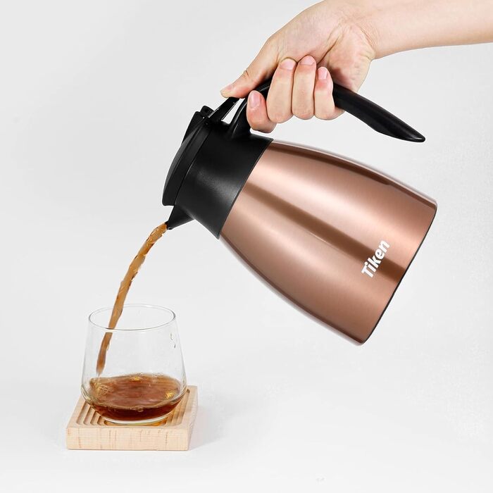 1.5L Thermos Flask Stainless Steel Double-Walled Vacuum Insulation Insulated Carafe Coffee Pot