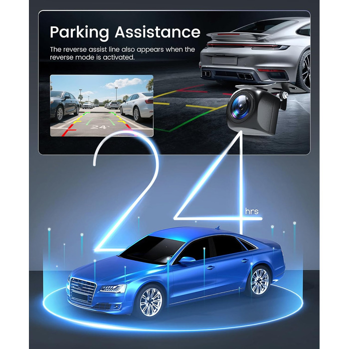 Автомобільний відеореєстратор 360° 4-канальний FHD 1080P (передній, задній, лівий, правий), 3