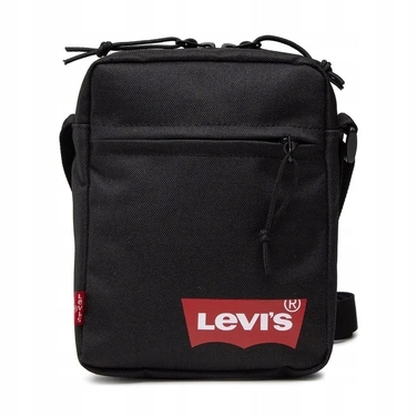 Чоловіча сумка-месенджер Levi's Mini Crossbody Solid Batwing, чорна