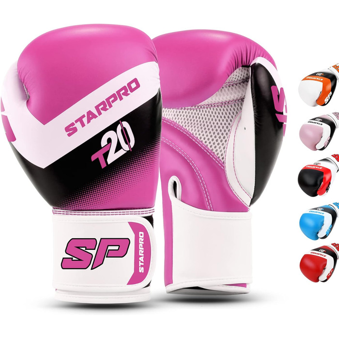 Starpro Kids Boxing Gloves - Child Boxing Gloves for Small & Delicate Hands - Ages 6-10 - Boxing Set with Hand Protection (Pink, 4oz)