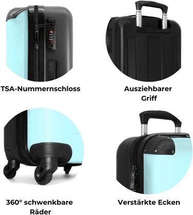 Дитячий валіза-роликовий колірний, 55x40x20 см, Handgepäck, персоналізований з іменем та ініціалами, легкий, для хлопчиків, з принтом 'Ренн-авто'