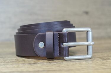 Чоловічий шкіряний ремінь Ossi 38 мм, 130 см (загальна довжина 145 см) - Колір: Коричневий