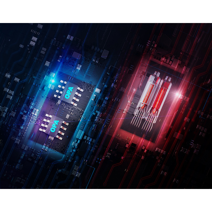 iBasso Nunchaku (червоний) — 2x TUBE JAN6418, 2x CS43198, 4x OPAMP, 4x BUF634A