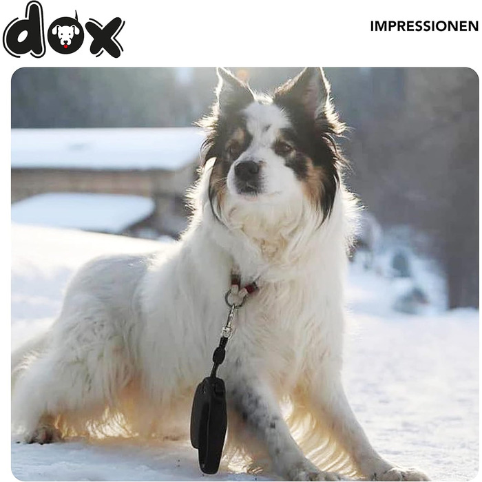 Рулетка для собак DDOXX - міцна, світловідбиваюча, рожева, до 20 кг, 5 м