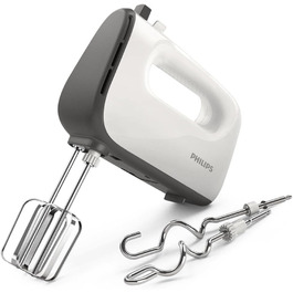 Philips Hand Mixer, 450 W, 5 speeds plus Turbo, white/gray (HR3741/00)