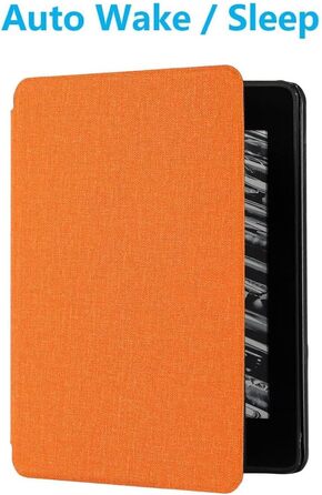 Чохол MOKASE для Kindle Paperwhite 10 (2018) Orange, тканина, з авто-вимкненням, PQ94WIF
