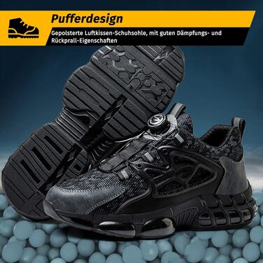 Черевики робочі чоловічі S3 Explorer 3.0. Легкі, спортивні, з поворотним замикачем. Захист від удару та проколу. Чорний.