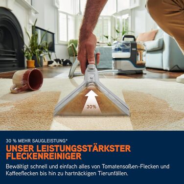 Vax SpotWash Max Pet Edition: Глибокий мийник для килимів та м'яких меблів з технологією SpinScrub, 2.8л, для дому та тварин