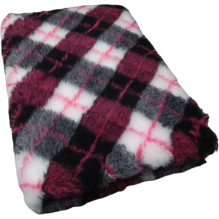 Крамбамбулішоп Vet-Bed Softbed Dry-Bed: Лежанка для собак, ковдра Vetbed, нековзна, 30 мм (100x80 см, Diamond Fuchsia/Gray)