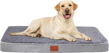Килимок для собак Caliyo, середній розмір, 91x69x7.6 см, з Memory Foam, сірий