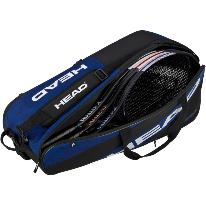 HEAD Team Racquet Bag L - Blau/Schwarz (Blue/Black) - Tennis Bag for Players