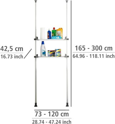 WENKO Telescopic System Hercules - adjustable organization system, wardrobe system (Twin)
