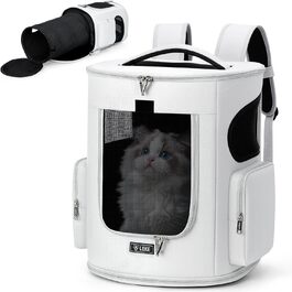 Розширюваний рюкзак для кота та собаки, переноска для тварин до 8 кг, сірий