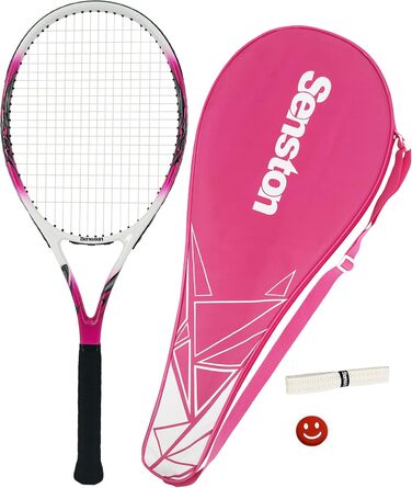 Senston Professional Tennis Racket - 27 Inch (68.6 cm) for Men & Women - Pink