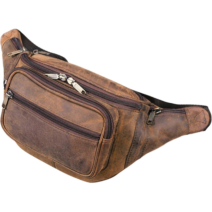 STILORD 'Maverick' - чоловіча/жіноча поясна/наплічна сумка з м'якої шкіри (Colorado, коричнева)