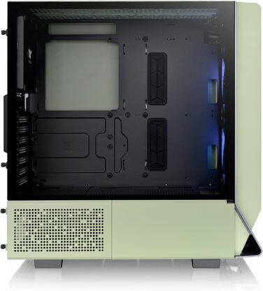Корпус Thermaltake Ceres 300 TG ARGB Snow Mid-Tower ATX/E-ATX, 3x140мм вентилятори, загартоване скло, підтримка 360мм радіатора, Matcha Green