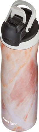 Contigo Autoseal Chill Stainless Steel Water Bottle with Autoseal Technology, Insulated Bottle Keeps Drinks Cold for Up to 28 Hours, Leak-Proof, BPA-Free, 720 ml (Rose Quartz)