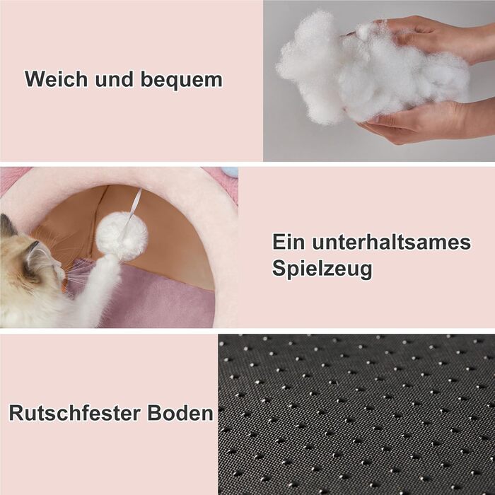 Кігтечка-будиночок для котів Jiupety, ліжко-будиночок для котів, великий (38x37x32 см), зелений, з неслизьким дном та знімним килимком