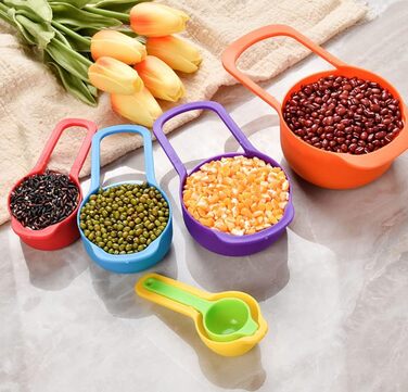 Sieb Salad Rainbow Bowl Cooking Kitchen Utensils Measuring Cup Measuring Spoon Measuring Bowl Baking 10 Piece/Set Kitchen Utensils
