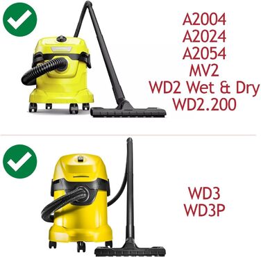 Насадка для пилососа Karcher MV2, A2004, A2054, A2024, WD2, WD3, WD3P (35 мм)