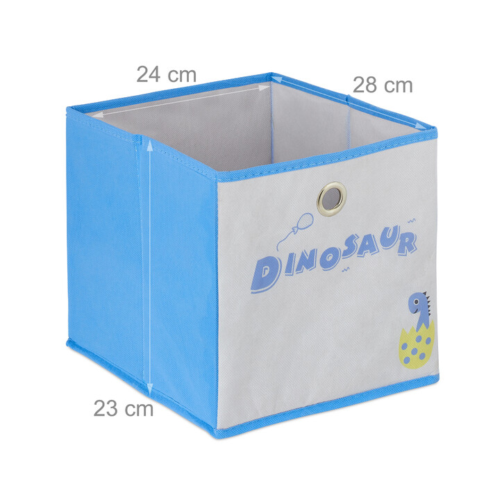 Relaxdays Kids' Shelf Dino with Boxes
