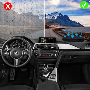 OMECO Dehumidifier Auto Cushion 2000g Reusable Silica Gel Air Dehumidifier Granules Pack, Against Moisture and Fog in the Car, Eliminates Unpleasant Odors for Cellars, Cabinets, Car 4x500g