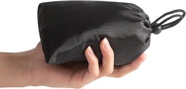 Надувна подушка для подорожей з м'якого велюру - підтримка шиї для авто, літака, поїзда, офісу. Сіра, з сумкою.