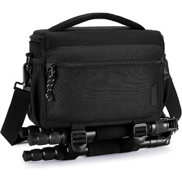 Сумка для камери Bagsmart: водонепроникна фотосумка для DSLR/SLR з дощовиком, чорна