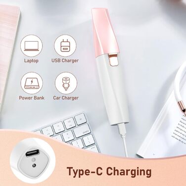 Електричний прилад для видалення волосся: 2-в-1 для обличчя та брів, Vinmall для жінок