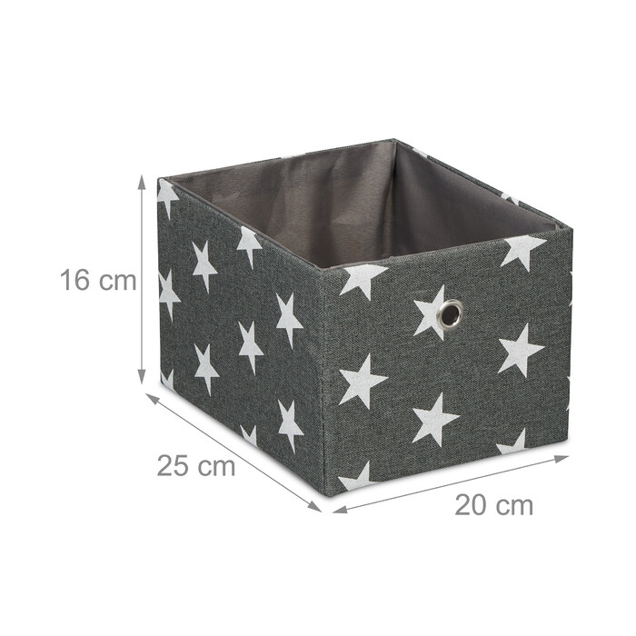 Set of 2 Star-Shaped Storage Boxes