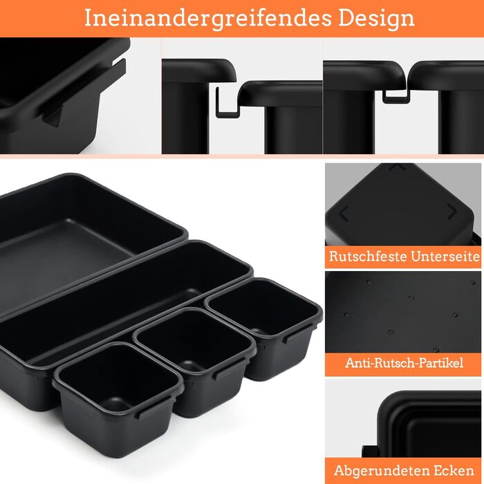 45-Piece Tool Case Empty Organizer Sortierbox, Tool Storage Drawer Organization System Tool Box Organizer, Storage Box Sort Boxes for Small Parts, Screws, Gadgets, Workshop.