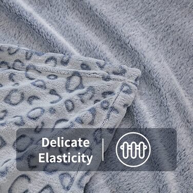 Плед з флісу FIBER HOUSE: теплий, м'який, 150x200 см, колір коричневий (Leopard)