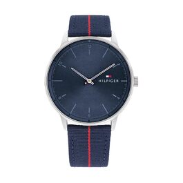 Чоловічий годинник Tommy Hilfiger 1791844 з синім нейлоновим ремінцем - кварцовий