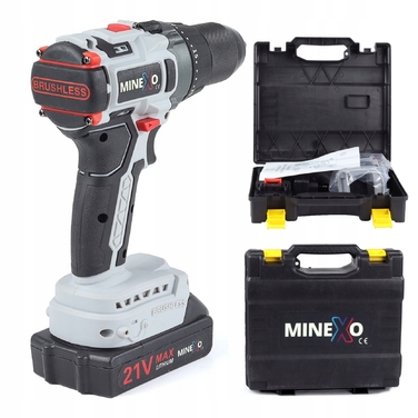 Акумуляторний шурупокрут Minexo 21V, сірий