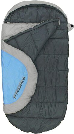 Fridani Kids Sleeping Bag PB 180x90cm XXL Quilt Sleeping Bag -12°C Blue Warm Water-Repellent Washable