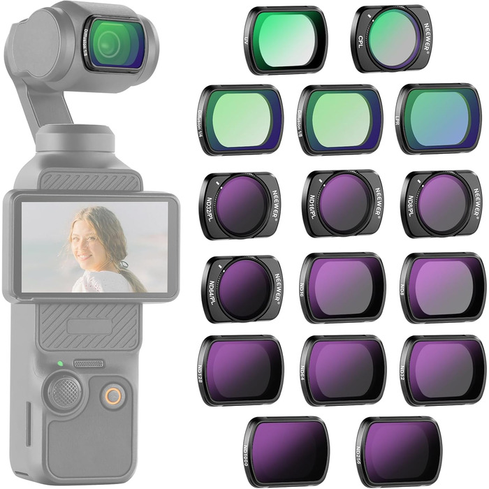 Набір фільтрів NEEWER для DJI Osmo Pocket 3: ND, PL, CPL, UV, ефектні фільтри